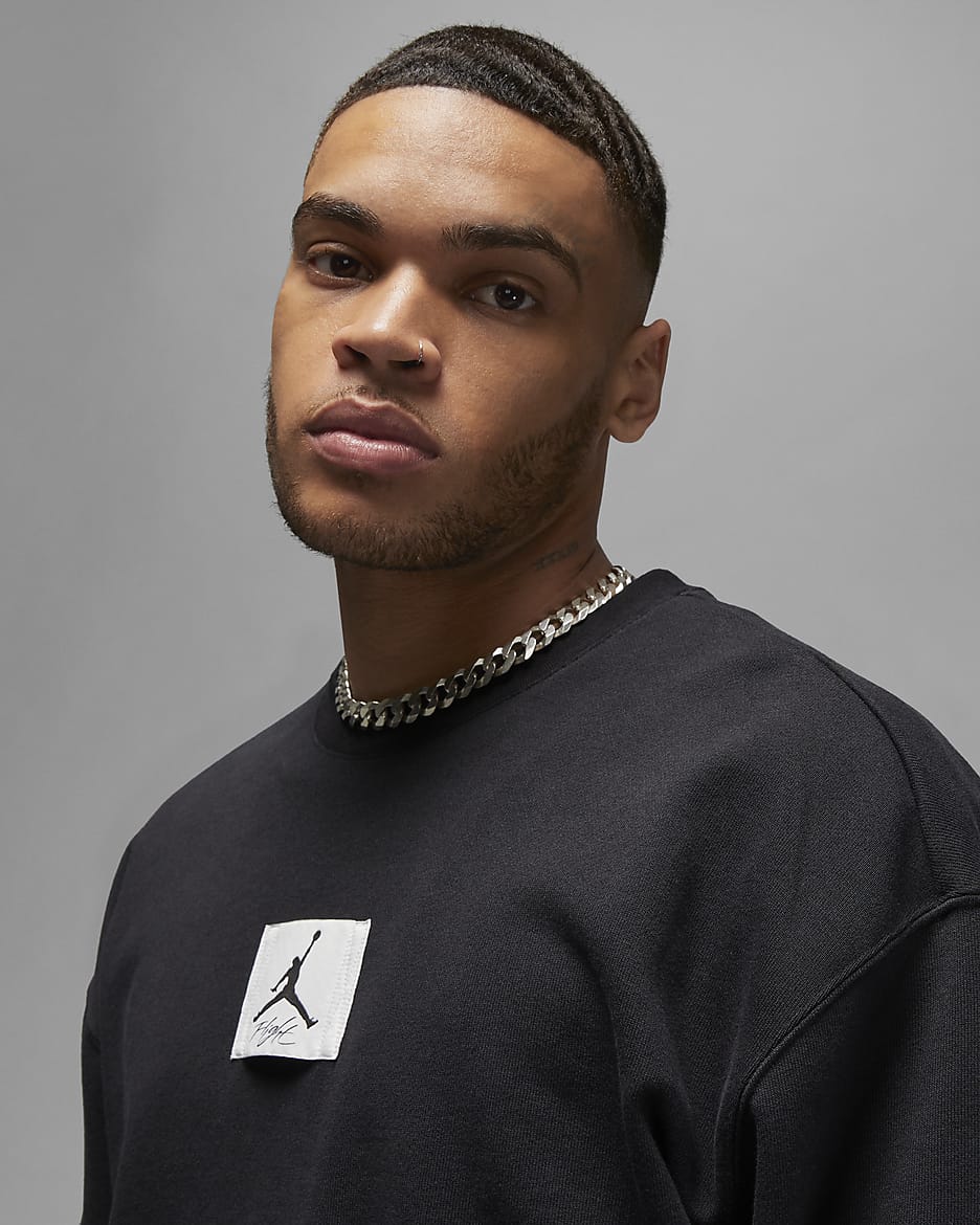 Nike black essentials crew neck sweatshirt sales
